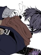 kenmochi_touya kenmochi_touya_(12th_costume) (nijisanji) drawn by lu_lu_zzz