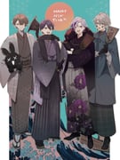 fuwa_minato kagami_hayato kaida_haru kenmochi_touya (nijisanji) drawn by saw_(dtn_error)