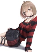 nanashi_mumei nanashi_mumei_(emo) (hololive hololive_english) drawn by samukzz