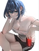 ouro_kronii (hololive hololive_english) drawn by takopapa