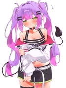 tokoyami_towa tokoyami_towa_(1st_costume) (hololive) drawn by tepenchi