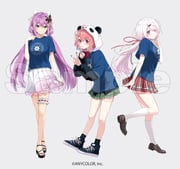 sakura_ritsuki sasaki_saku shiina_yuika (nijisanji) drawn by sawa_(3030sawa)