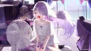 koseki_bijou koseki_bijou_(pebble_pajamas) pebble_(koseki_bijou) (hololive hololive_english) drawn by daaku_(koizumi_arata)