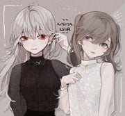 kanae_(nijisanji) sanya_(nijisanji) (nijisanji) drawn by soramomo