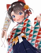 oozora_subaru oozora_subaru_(new_year) subaru_duck (hololive) drawn by kuno_(kc9s)