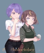 anya_melfissa moona_hoshinova moona_hoshinova_(casual) (hololive hololive_indonesia) drawn by chandraaa_d