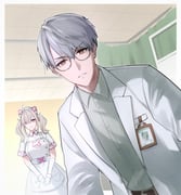 hitotsubashi_ayato hitotsubashi_ayato_(1st_costume) sukoya_kana sukoya_kana_(1st_costume) (metal_gear_(series) metal_gear_solid_v:_the_phantom_pain nijisanji) drawn by kmes_niku