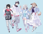 furen_e_lustario mashiro_meme sophia_valentine yumeoi_kakeru (nijisanji) drawn by tobi_(kotetsu)